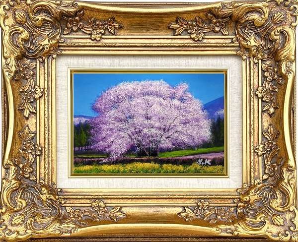 ◎ Pintura al óleo de Yukio Kimura Isshin-gyo no Sakura (edición SM) ★ Pintura de paisaje [Nuevo], cuadro, pintura al óleo, Naturaleza, Pintura de paisaje