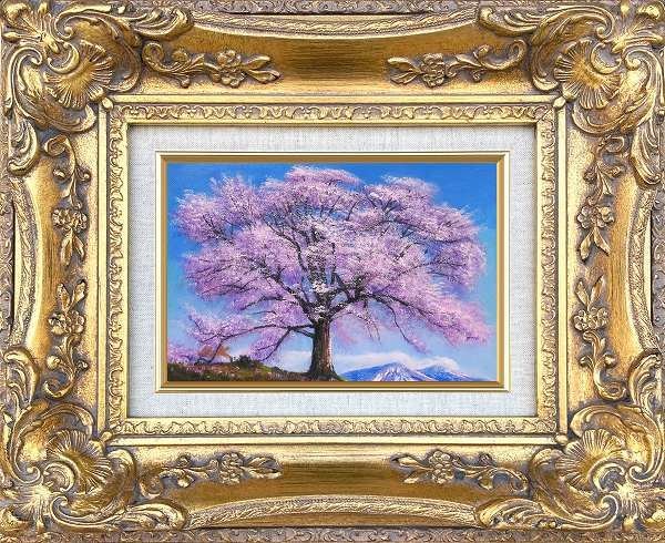 ◎Yukio Kimura Flores de cerezo de Wanginzuka (SM No.) Pintura al óleo ★Pintura de paisaje [Nuevo], cuadro, pintura al óleo, Naturaleza, Pintura de paisaje