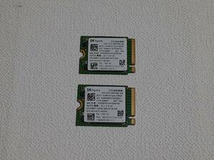 SK Hynix SSD 256GB NVMe 2230 2枚セット計 512GB 動作確認済み 管理番号:m6017
