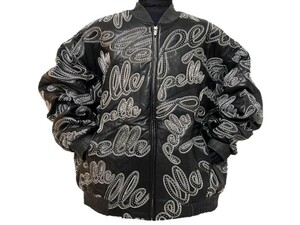 PELLE PELLE (ペレペレ) marc buchanan スタッズ＆刺繍レザージャケット ヒップホップ ラッパー B系 ビッグサイズ【新品・未使用品】