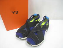 Y-3 ワイスリー yohji yamamoto ヨウジヤマモト adidas アディダス DANSU BOOST スニーカー AQ2621 紫×黒 パープル ブラック サイズ25cm_画像1