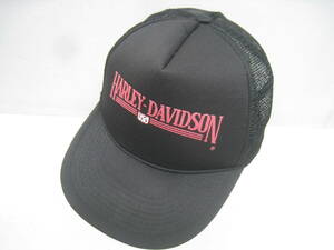 HARLEY DAVIDSON ハーレーダビッドソン キャップ 帽子 メッシュ 黒 ブラック ONE SIZE