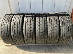 265/70R19.5 140/138J ダンロップ DECTES SP680 中古6本　ミックス　2022年製　バリ山　埼玉引き取り可能