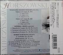 CD /　ホルショフスキー（P）　ピアノ、ピアノ・リサイタル 第２集　モーツァルト、ショパン、シューマン_画像2