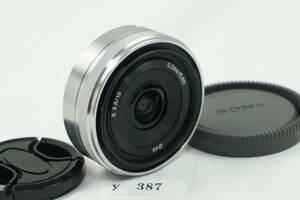 送料無料 【極上美品】SONY ソニー E 16mm F2.8 SEL16F28 #387