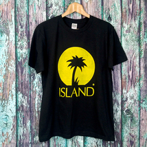 送込【Island Records】Jamaica/Reggae★ブラック★S~XLサイズ_画像1