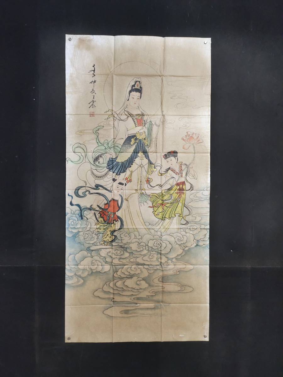 Secret Qing Dynasty Wang Zhen Audience Painting Image Chinese Antique Art Art Object Period Item Antique Prize Chinese Antique Toy Antique Antique GP0216, artwork, painting, others