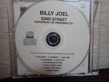 ビリージョエル　BILLY JOEL 52ND STREET EUROPEAN 1ST PRESSING CD 中古_画像3