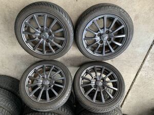 送料込み！205/45R16 NANKANG ULTRA SPORT NS-Ⅱ 23年製 MITSUBISHI純正ホイール 16×6.5J ホイール付き中古４本セット