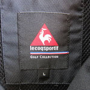 le coq sportif GOLF ルコック スポルティフ ゴルフ メンズ サイズL プルオーバー ジャンパー ブルゾン 半袖 黒 タ868の画像4