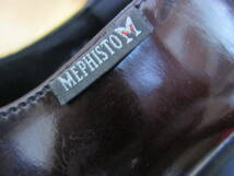 MEPHISTO メフィスト レディース EUR 4 1/2 US 7 レザースニーカー シューズ 靴 深いワイン色系 約23.5cm相当 管理H_画像4