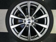 日産 インフィニティ V36スカイライン G37クーペ 純正 19インチ 8.5J +43 / 9J +45 5H114.3 BS ポテンザ 225/45R19 + 245/40R19 22年製_画像8