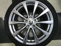 日産 インフィニティ V36スカイライン G37クーペ 純正 19インチ 8.5J +43 / 9J +45 5H114.3 BS ポテンザ 225/45R19 + 245/40R19 22年製_画像6