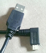 USB2.0 Type-A - microB L字 ストレート ケーブル 送料180円or140円 タイプA マイクロB_画像3