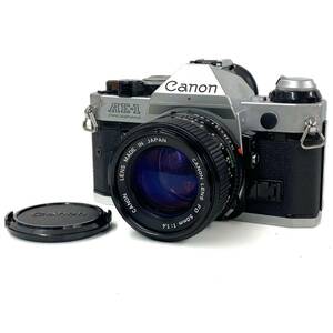 埼♪ Canon キヤノン AE-1 PROGRAM ボディ + レンズ FD 50mm F1.4 MF 一眼レフ フィルムカメラ FDマウント ♪2120