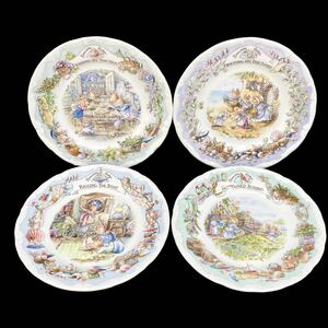 埼♪希少 ROYAL DOULTON ロイヤルドルトン Brambly Hedge ブランブリーヘッジ Seaシリーズ 4点セット 野ばらの村のものがたり ♪2137