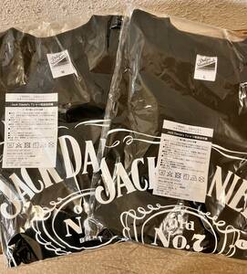 (新品未開封 非売品) ジャック ダニエル Tシャツ (JACK DANIEL’S) 黒色 Lサイズ+黒色 Mサイズ 合計2枚セット