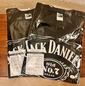 (新品未開封 非売品) ジャック ダニエル Tシャツ (JACK DANIEL’S) 黒色 Lサイズ×2枚セット