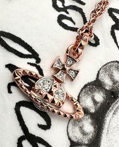  Vivienne Westwood Vivienne Westwood necklace pendant o-b pink gold PG lady's pink gold ..