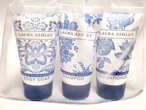 【新品未開封】 ローラアシュレイ アメニティ 3点セット シャンプー コンディショナー ボディソープ LAURA ASHLEY トラベル 旅行 ジム