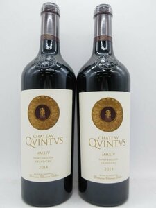 未開栓 洋酒 赤ワイン シャトー カンテュス 2014 CHATEAU QVINTVS 750ml 14.5% 2本セット 送料無料
