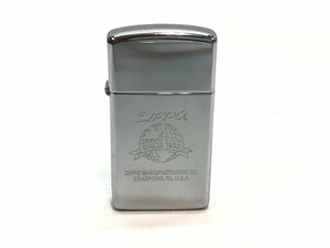 ZIPPO ジッポ 2001年製 SINCE1932 地球儀 スリムジッポ シルバーカラー F02-44