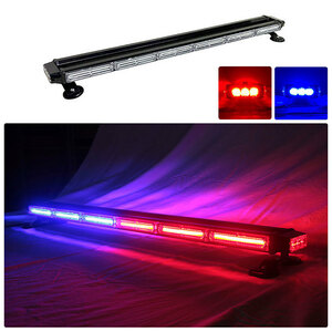  including carriage price [94.5cm] LED turning light bar type [ red + blue ]COB chip adoption cigar socket power supply red blue loading car wrecker car WB8236-6S