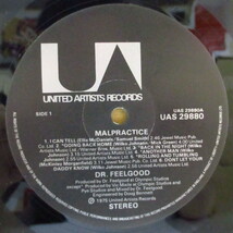 DR.FEELGOOD(ドクター・フィールグッド)-Malpractice (UK オリジナル LP/裏面プリンターコー_画像3