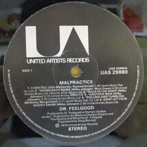 DR.FEELGOOD(ドクター・フィールグッド)-Malpractice (UK オリジナル LP/ウィルコの直筆サイ_画像3