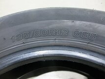 (R06/02/02) ■12インチ タイヤ / ブリヂストン スニーカー SNK2 / 135/80R12 68S / 2本のみ / 中古 / 2020・2021年製造_画像4