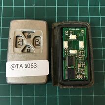 @TA6063 点灯 なし271451-6230 トヨタ 純正 キーレス リモコン スマートキー アルファード ヴェルファイア ヴォクシー ノア等4ボタン_画像1