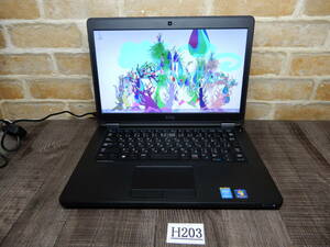 H203☆Windows７ プロ 32bit★Core i7☆メモリ8GB★500GBハードディスク☆14ｗ液晶ノートパソコン★DELL☆Latitude E5450