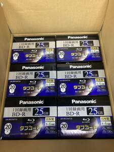 Panasonic BD-R Blu-ray タフコート ブルーレイディスク 録画用BD-R 20PACK×6