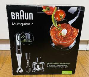 新品未使用品 BRAUN マルチクイック7 ハンドブレンダー MQ735 ブラウン ブラック