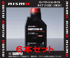 NISMO ニスモ コンペティションオイル タイプ 2108E (0W30) 6L 1L ｘ 6本 6リッター (KL000-RS351-6S
