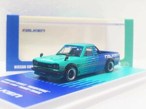 INNO 1/64 日産 サニー トラック B120 ハコトラ ハコスカ顔 ファルケン 交換用ホイール付 イノモデル NISSAN SUNNY HAKOTORA FALKEN