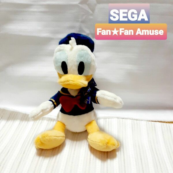 ドナルドダック ぬいぐるみ マスコット SEGA fan fan amuse Preciality おしゃれリボン