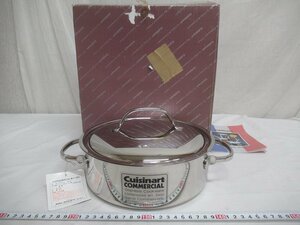 M1179 Cuisinart クイジナート ステンレス キャセロールパン 蓋付 両手鍋 22cm フランス製