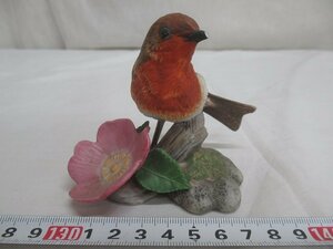 M1148 フランクリンミント European Robin ヨーロッパコマドリ 鳥 オブジェ 置物 FRANKLIN MINT