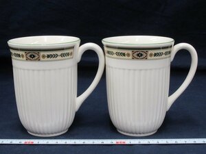 P1065 WEDGWOOD ウェッジウッド CARLTON マグカップ 1ペア