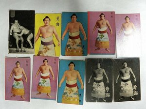 A2143 昭和30年代 大相撲力士カード 荒岩他 10枚 当時物