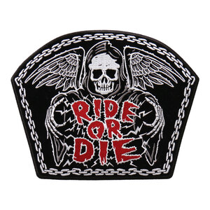 【HotLeathers】　刺繍パッチ　 《RIDE OR DIE》　5インチ ワッペン ［PPA8783］