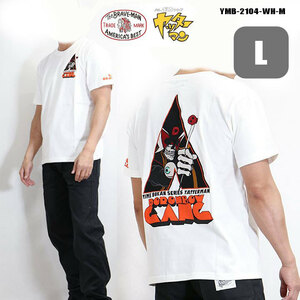 （Lサイズ）THE BRAVEMAN×ヤッターマン 半袖Tシャツ ドロンジョ スカル（オフホワイト）YMB-2104-WH-L