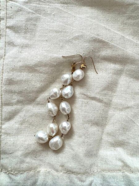 貝殻パール ピアス