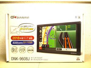 大画面9インチ 地デジフルセグTV内蔵 2018年 DNK-9608J メモリーナビ エンプレイス DIANAVI ポータブルナビ 