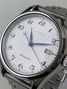 【1円出品】K2441 SEIKO セイコー PRESAGE プレサージュ 6R15-03N0 腕時計 自動巻き デイト シルバー 3針 社外ベルト メンズ 現状稼働