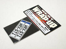 【M1218A】WRAP-UP NEXT 0001-40 REAL 3D ナンバープレート E.U. 2枚入り（WRX-STI）新品（ラップアップ ネクスト ドリフト DRIFT RC）_画像1