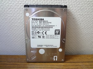 ●ノートPC用 HDD　SATA　2.5インチ 750GB④使用時間短い