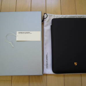 ● ポルシェ ドライバーズセレクション i Pad アイパッド タブレット レザーケース 黒 (新品)