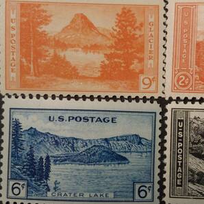 J141 アメリカ切手「国立公園切手10種完」1937年発行 未使用の画像4